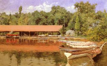 William Merritt Chase : Boat House Prospect Park